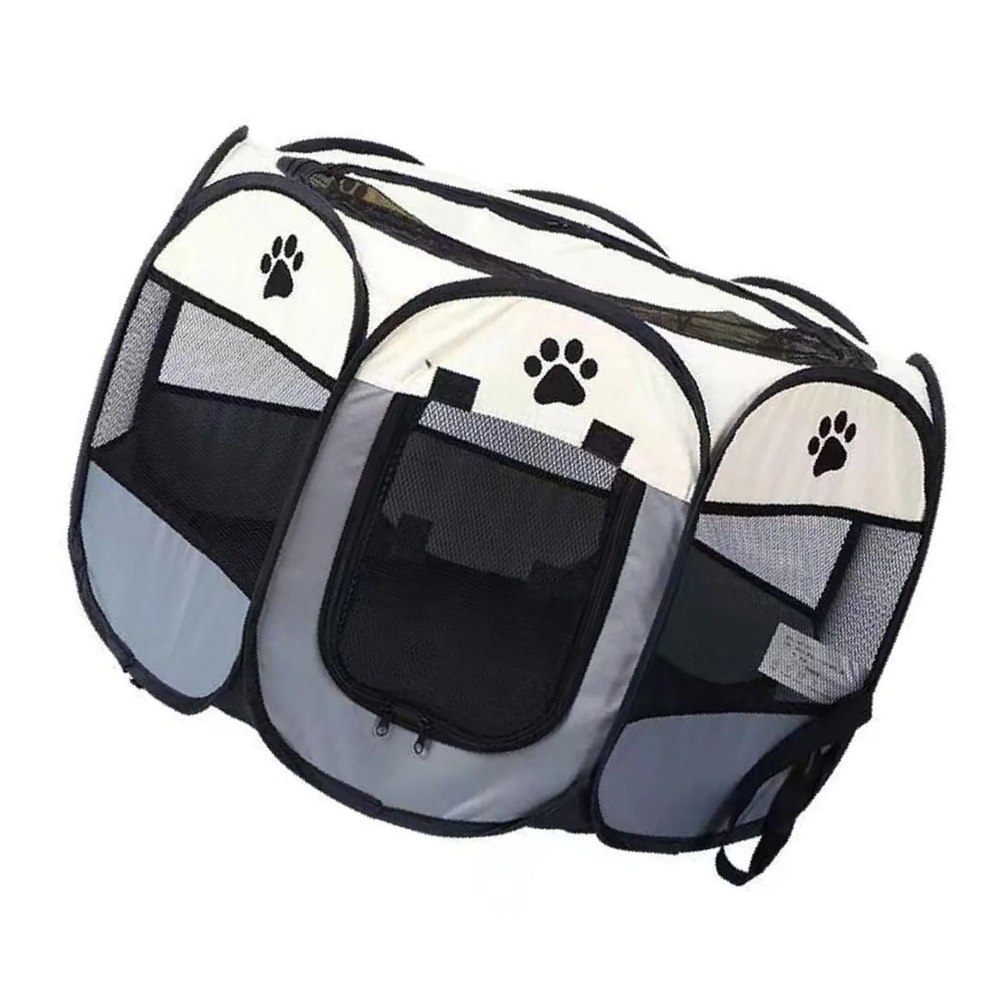 TOPINCN Portable Dog Crate Breathable Foldable Soft Kennel For Cats And Dogs