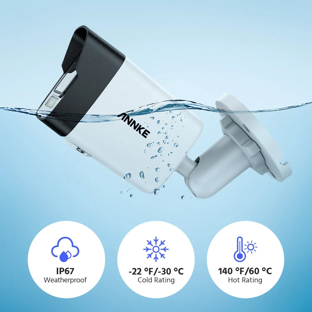 ANNKE 12MP PoE IP Camera Dual Light Built-In Mic Security