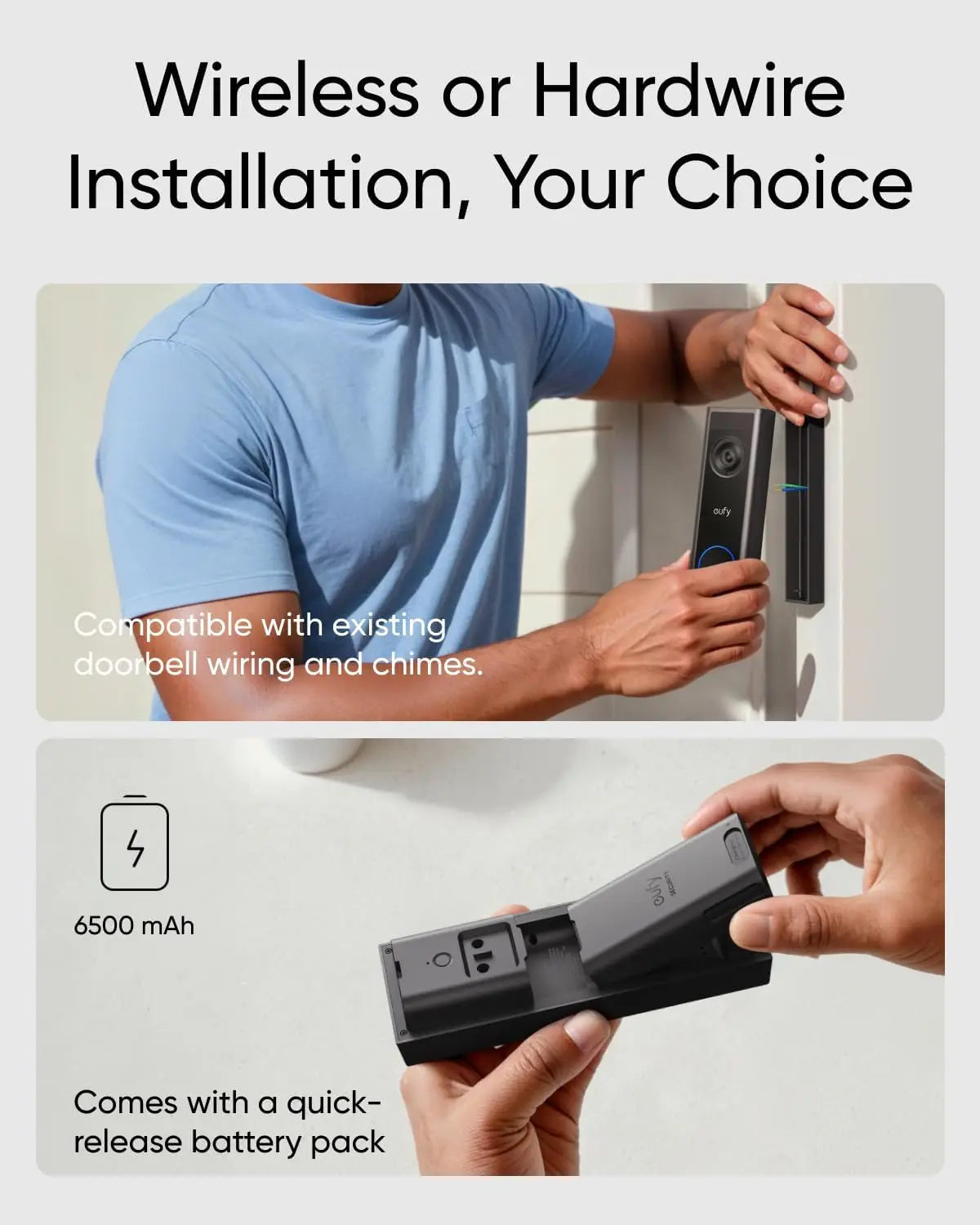 Eufy Security Video Doorbell C31 2K FHD Battery or Wired
