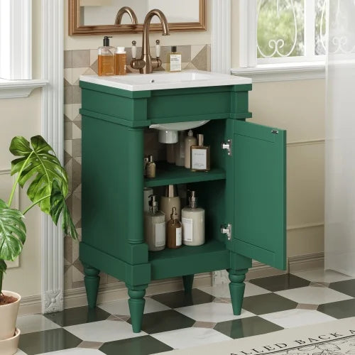 Modern Bathroom Vanity With Sink And Storage Cabinet