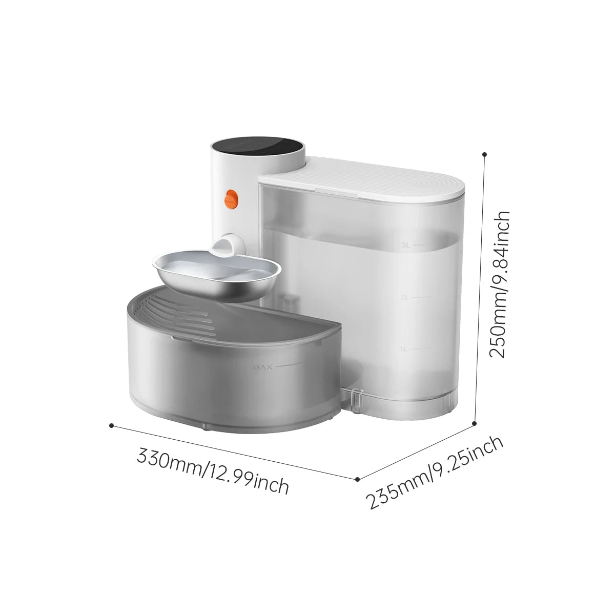 Booteely Wireless Pet Water Dispenser Bowl For Cats