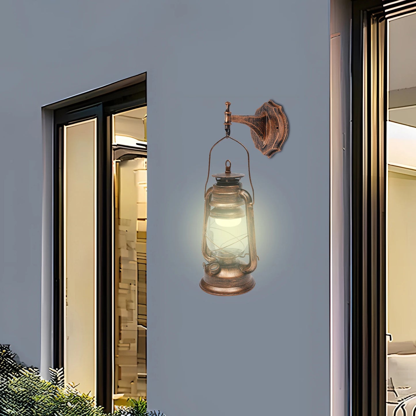 Bymaocar Antique Outdoor Wall Light Lantern for Yards and Facades
