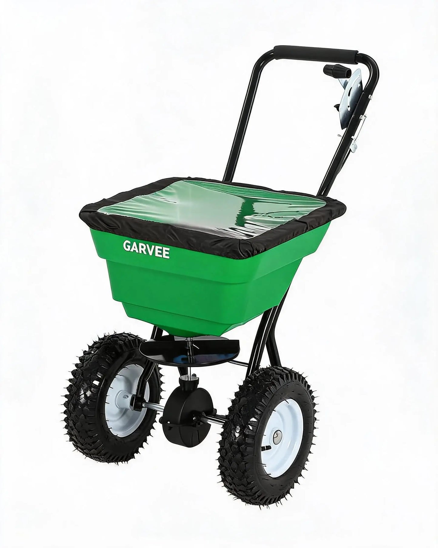 Push Broadcast Spreader 80 Pound Capacity With Adjustable Flow Control