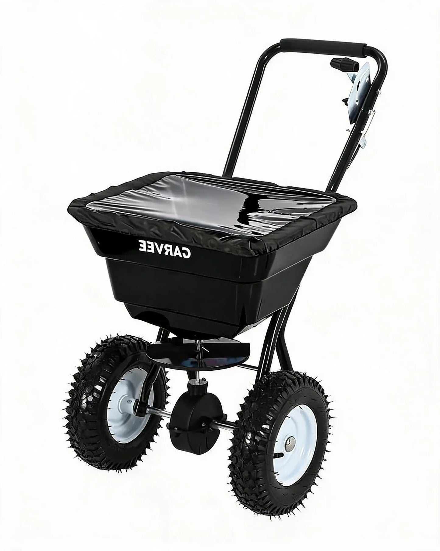 Push Broadcast Spreader 80 Pound Capacity With Adjustable Flow Control