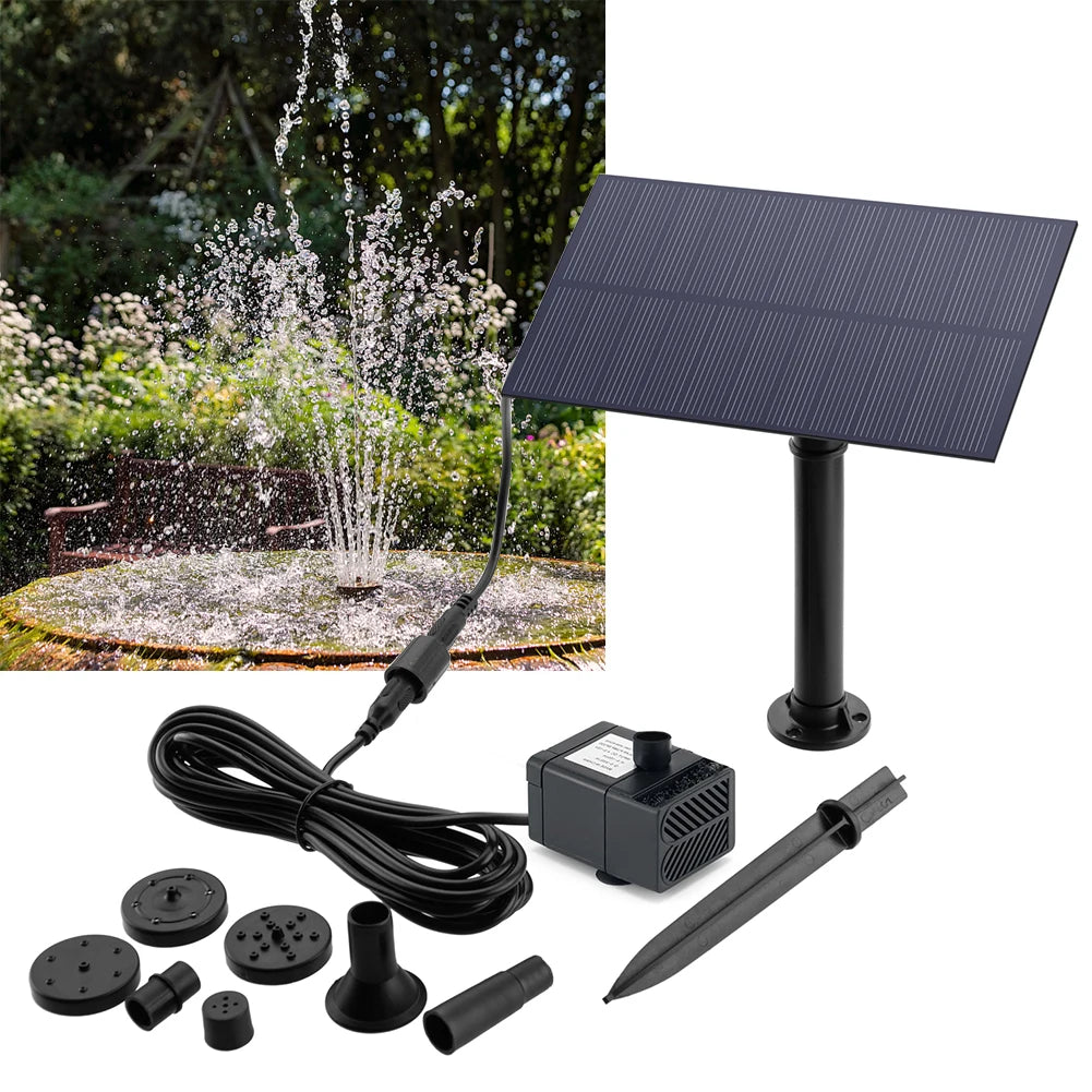 Shunmaii Solar Panel Fountain Pump For Garden And Aquarium
