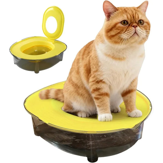 Cat Litter Box Set Detachable Splash Proof Odor Resistant Design