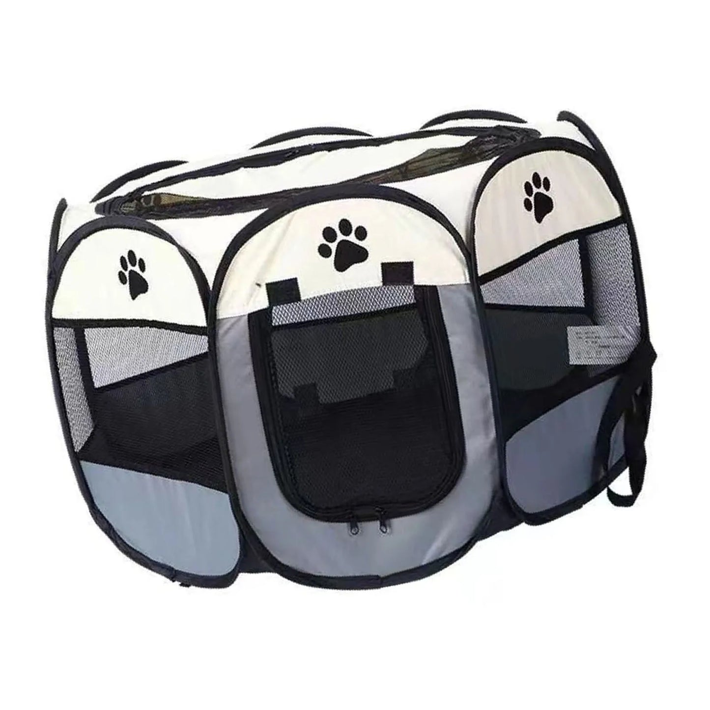 TOPINCN Portable Dog Crate Breathable Foldable Soft Kennel For Cats And Dogs