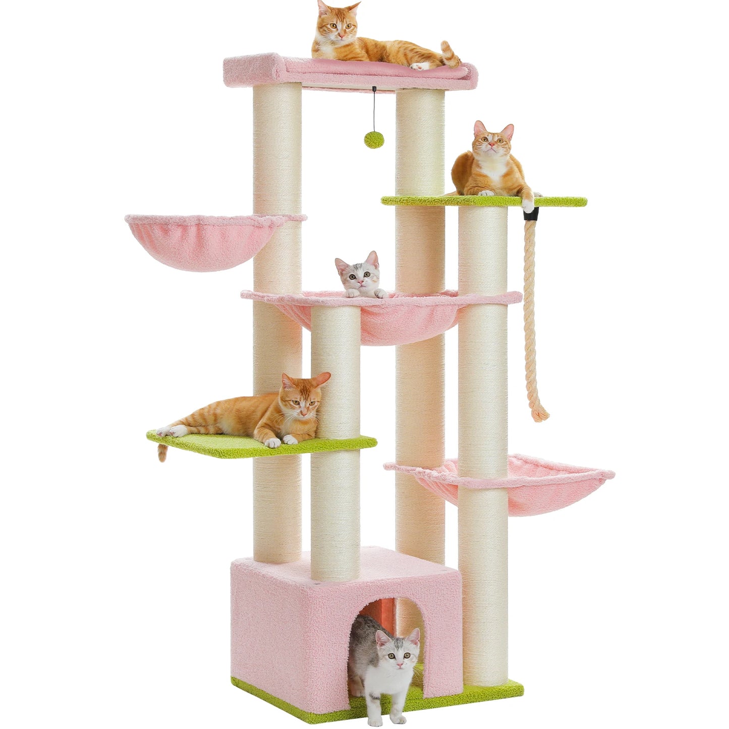 PAWZ Road Large Cat Tree With Five Levels And Hammock
