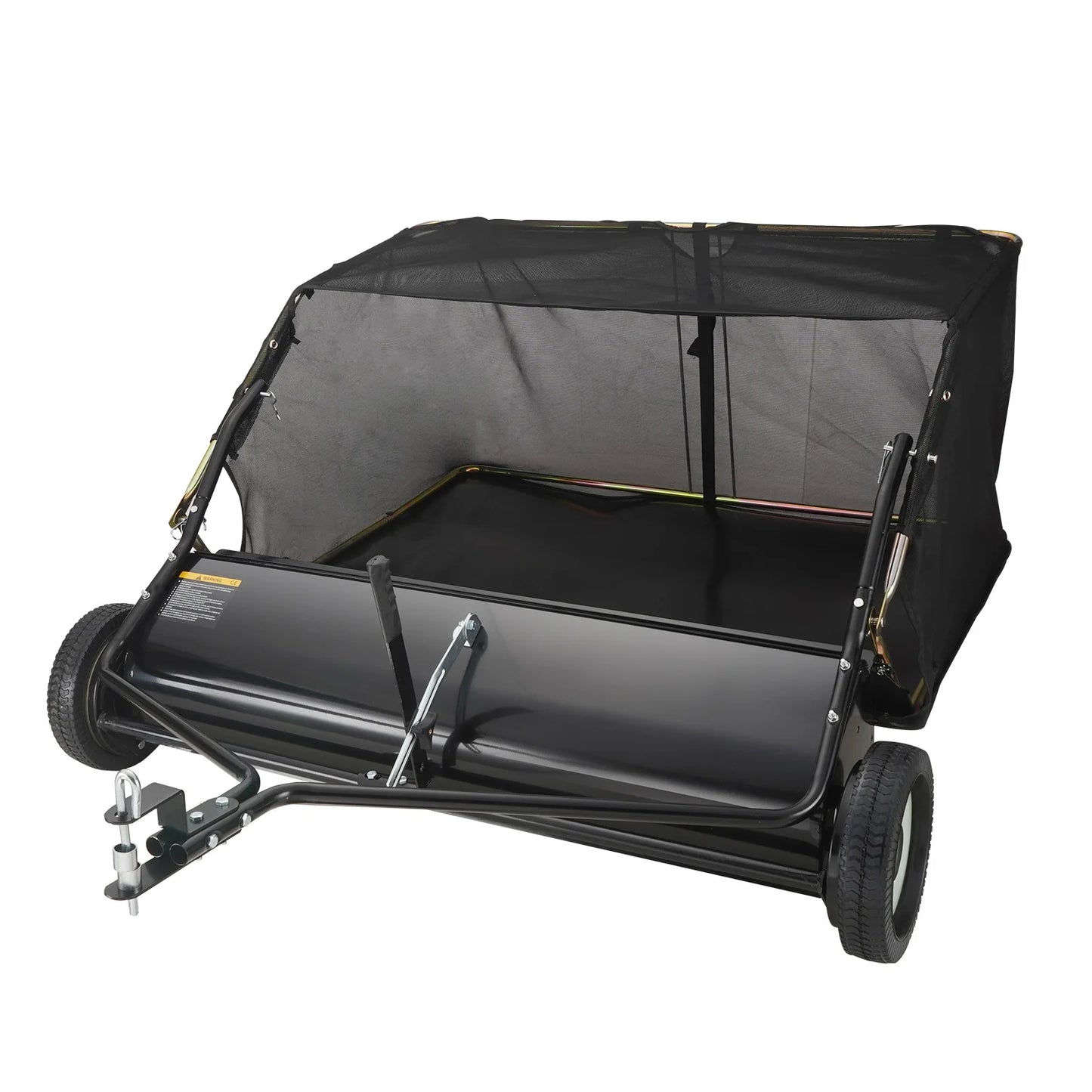 SucceBuy Tow Behind Lawn Sweeper Large Capacity Heavy Duty