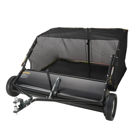 SucceBuy Tow Behind Lawn Sweeper Large Capacity Heavy Duty