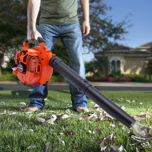 Gas Leaf Blower 25.4cc 2 Stroke Handheld Commercial Grade