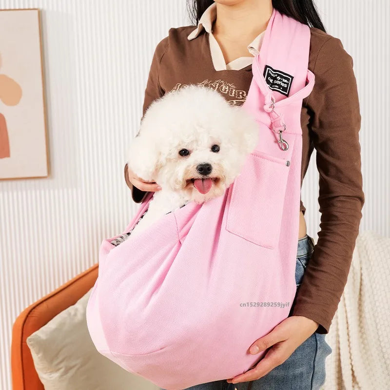 Comfortable Pet Crossbody Sling Carrier For Cats And Small Dogs
