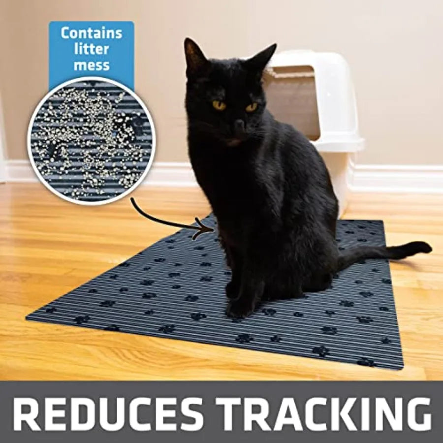 Cat Litter Box Mat Trapping Waterproof Absorbent Machine Washable
