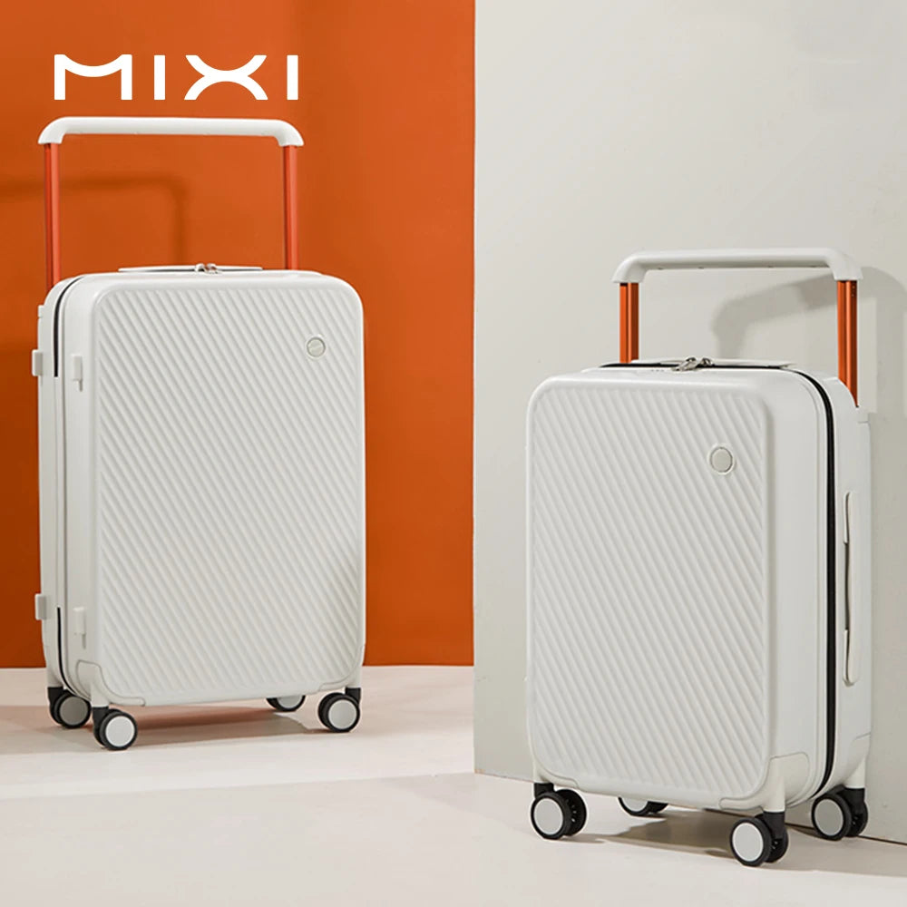 Mixi Hardside Patent Design Carry On Luggage With Spinner Wheels