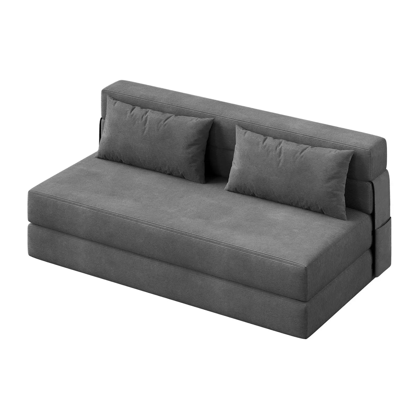 HobbyLane 4-in-1 Folding Sofa Bed Convertible Corduroy Loveseat