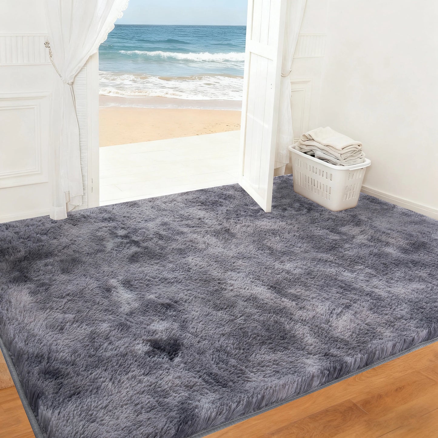 Ultra Soft Puffy Rug Tufted Carpet For Bedroom Living Room
