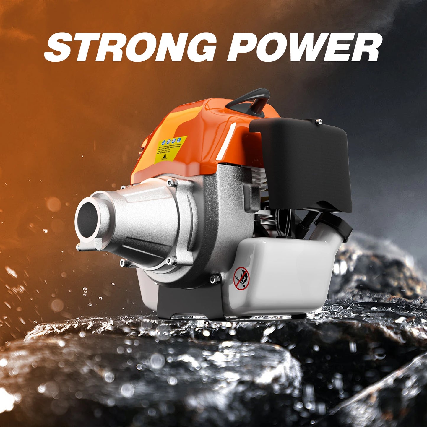 Gas Hedge Trimmer 48cc 2 Stroke Engine With Extension Pole