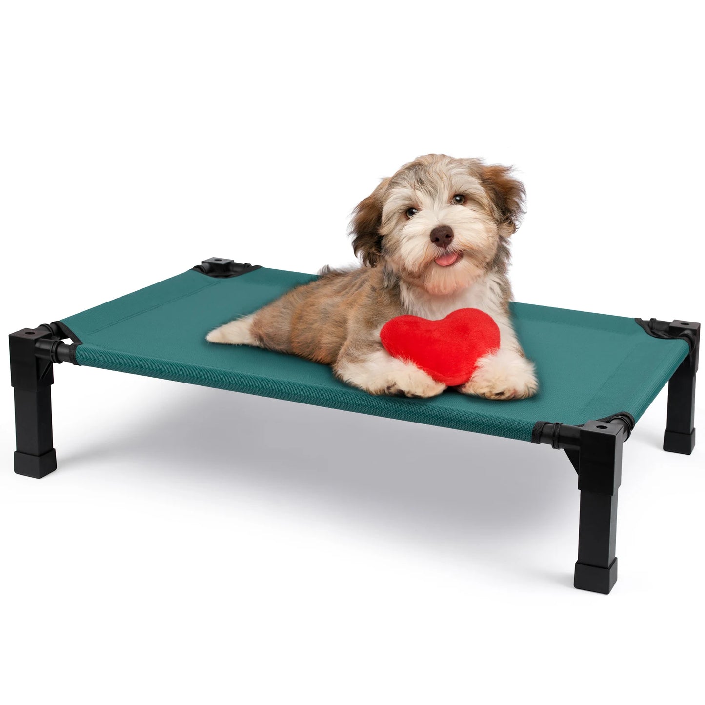 Elevated Dog Bed With Breathable Mesh And Metal Frame