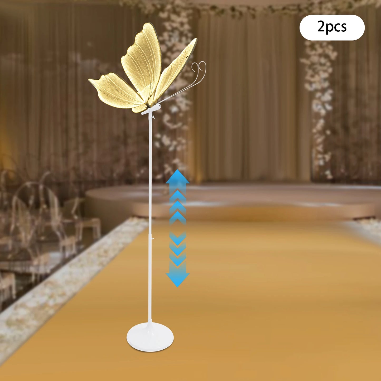 Romantic Butterfly Floor Lamp 48W LED Decor Lights For Home