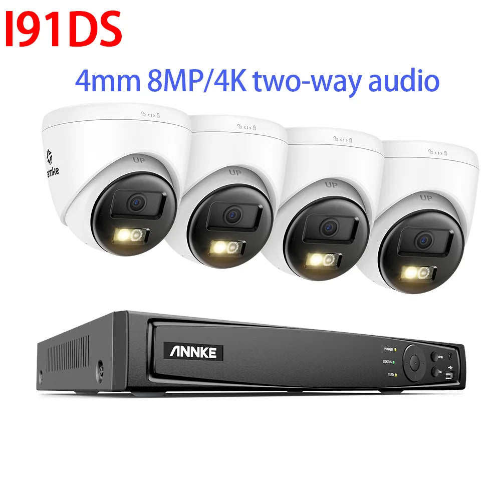 ANNKE 4K Ultra HD POE NVR CCTV Surveillance System 8Channel