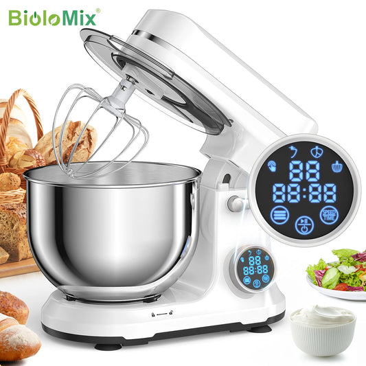 Biolomix 1200W Stand Mixer With 11 Speed DC Motor OLED