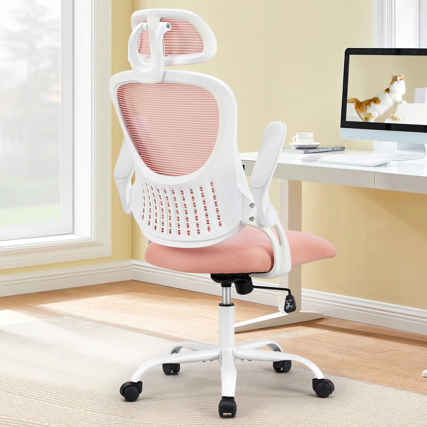 JHK Mesh Ergonomic Office Chair With Adjustable Headrest And Lumbar