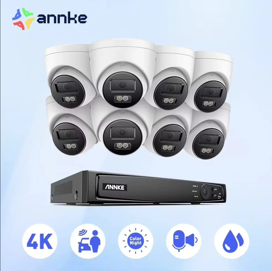 ANNKE 4K Ultra HD POE NVR CCTV Surveillance System 8Channel