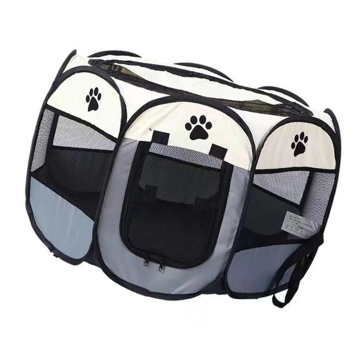 TOPINCN Portable Dog Crate Breathable Foldable Soft Kennel For Cats And Dogs