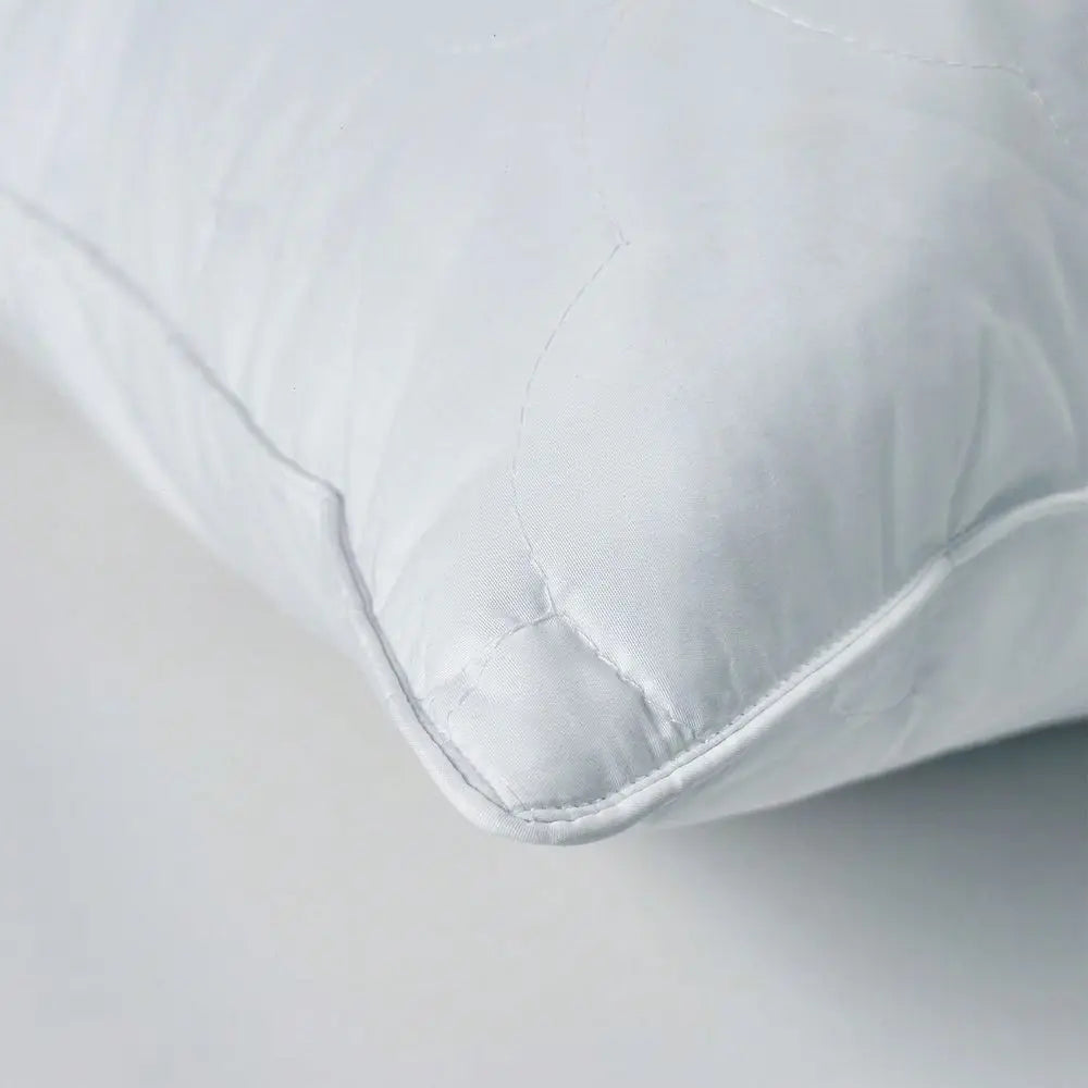 Cloud Quilt Set Of 2 Soft To Medium Feather Pillows