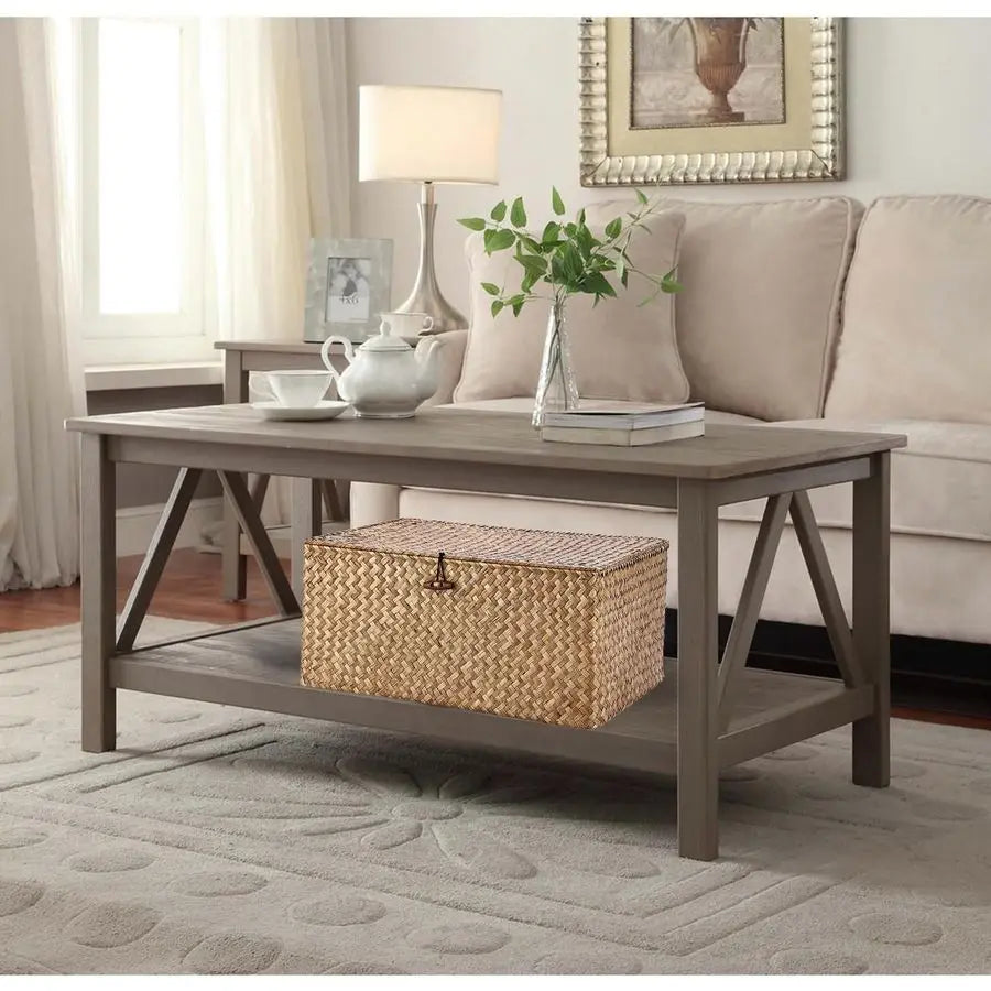 XMSJ Wicker Shelf Baskets With Lid Seagrass Storage Boxes