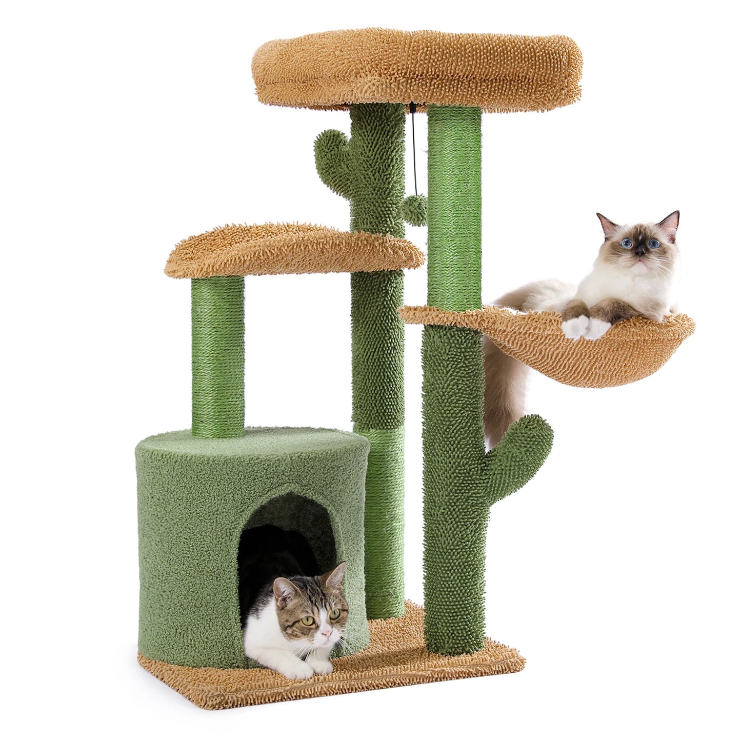 PAWZ Road Cat Tree Cactus Tower With Scratching Post Nest