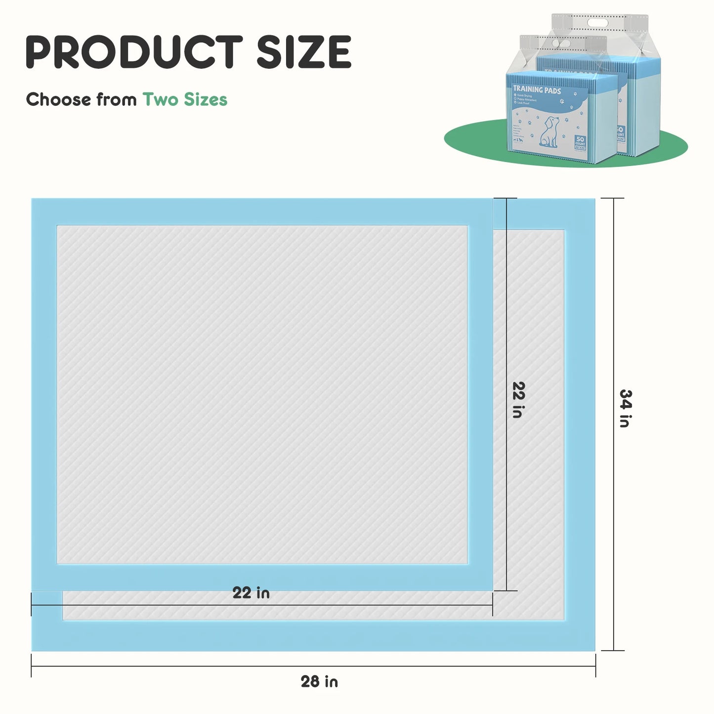 Disposable Pet Training Pads Quick Drying Super Absorbent