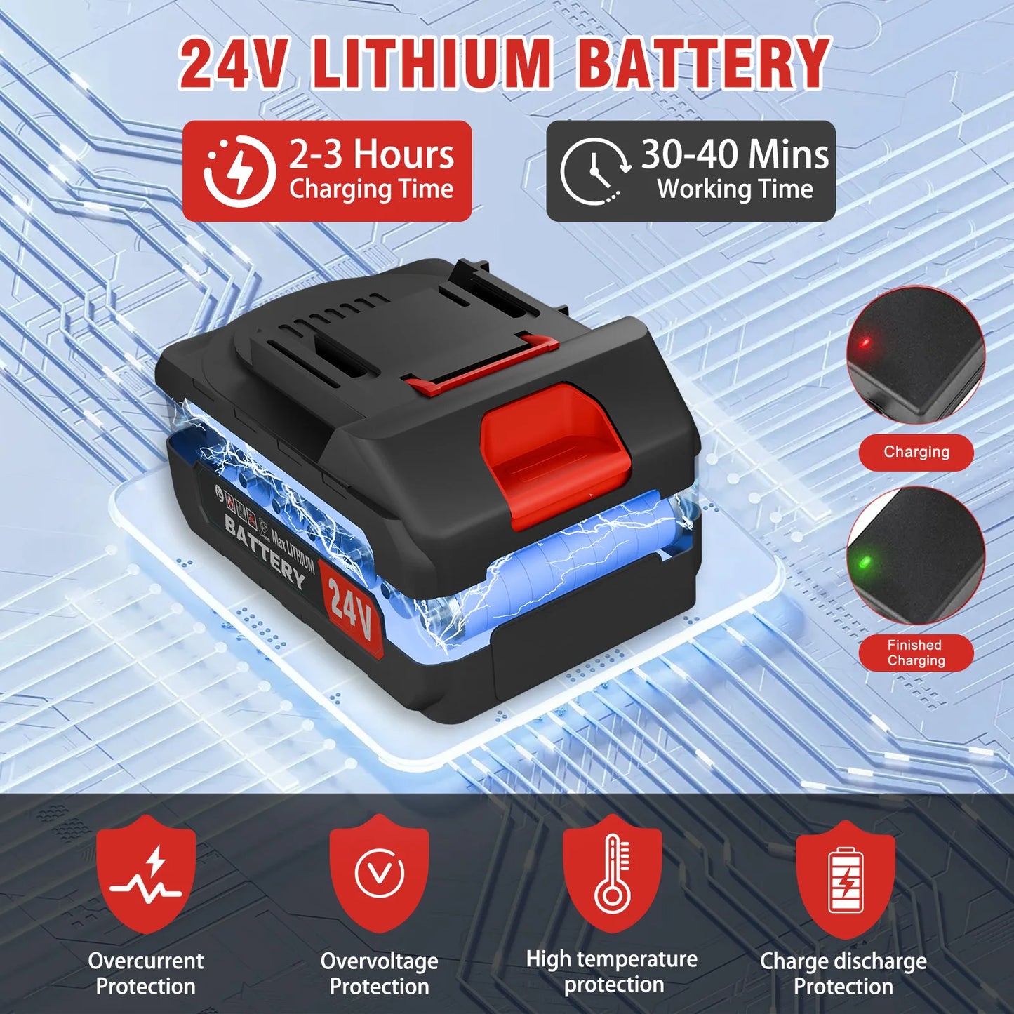 21V Cordless Weed Wacker Edger And Trimmer 3in1 Garden