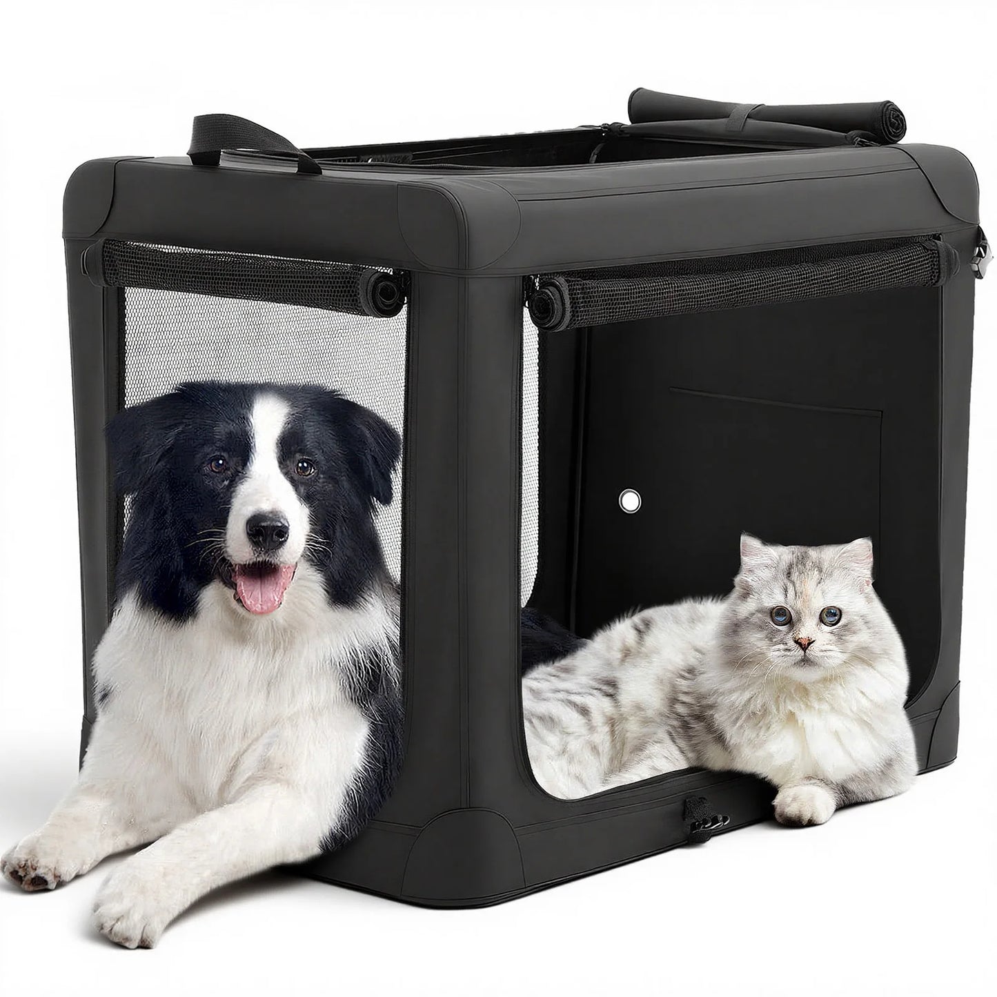 JHK Foldable Dog Crate 600D Oxford Portable Kennel