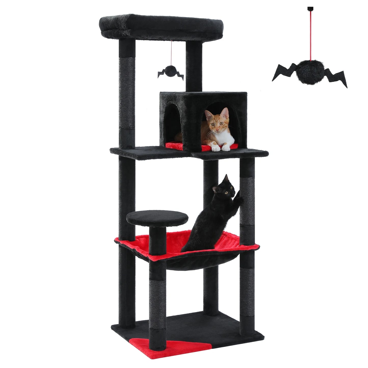 PAWZ Road Gothic Indoor Cat Tree With Hammock And Condo