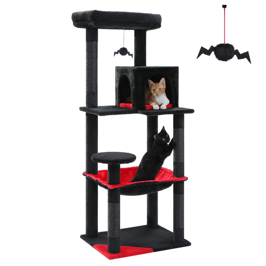 PAWZ Road Gothic Indoor Cat Tree With Hammock And Condo