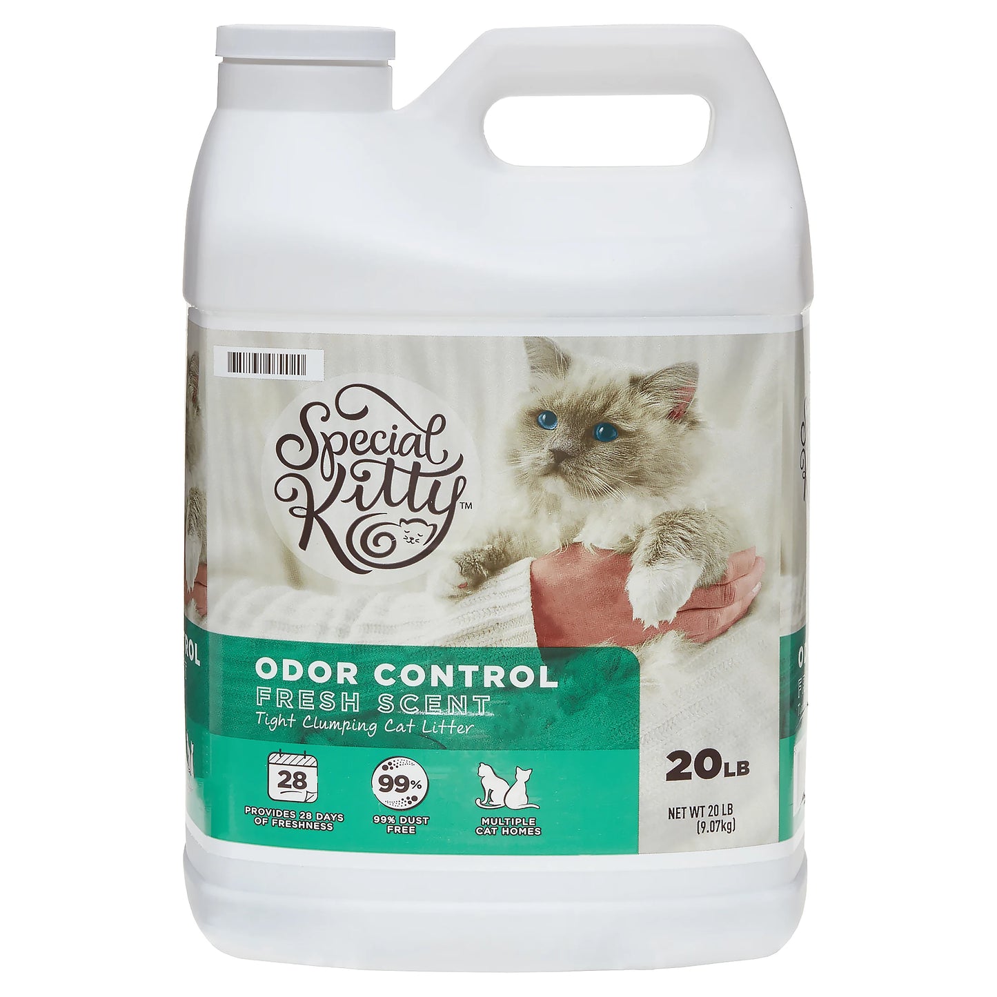 4 Pack Clumping Clay Cat Litter With Fresh Scent Odor