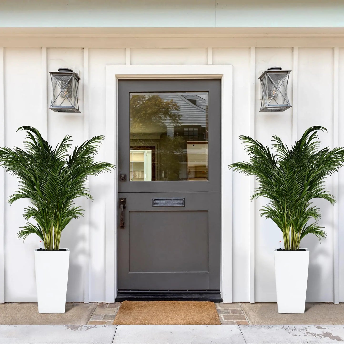 HiMISS Self Watering Planters Set Of 2 For Indoor And Outdoor Use