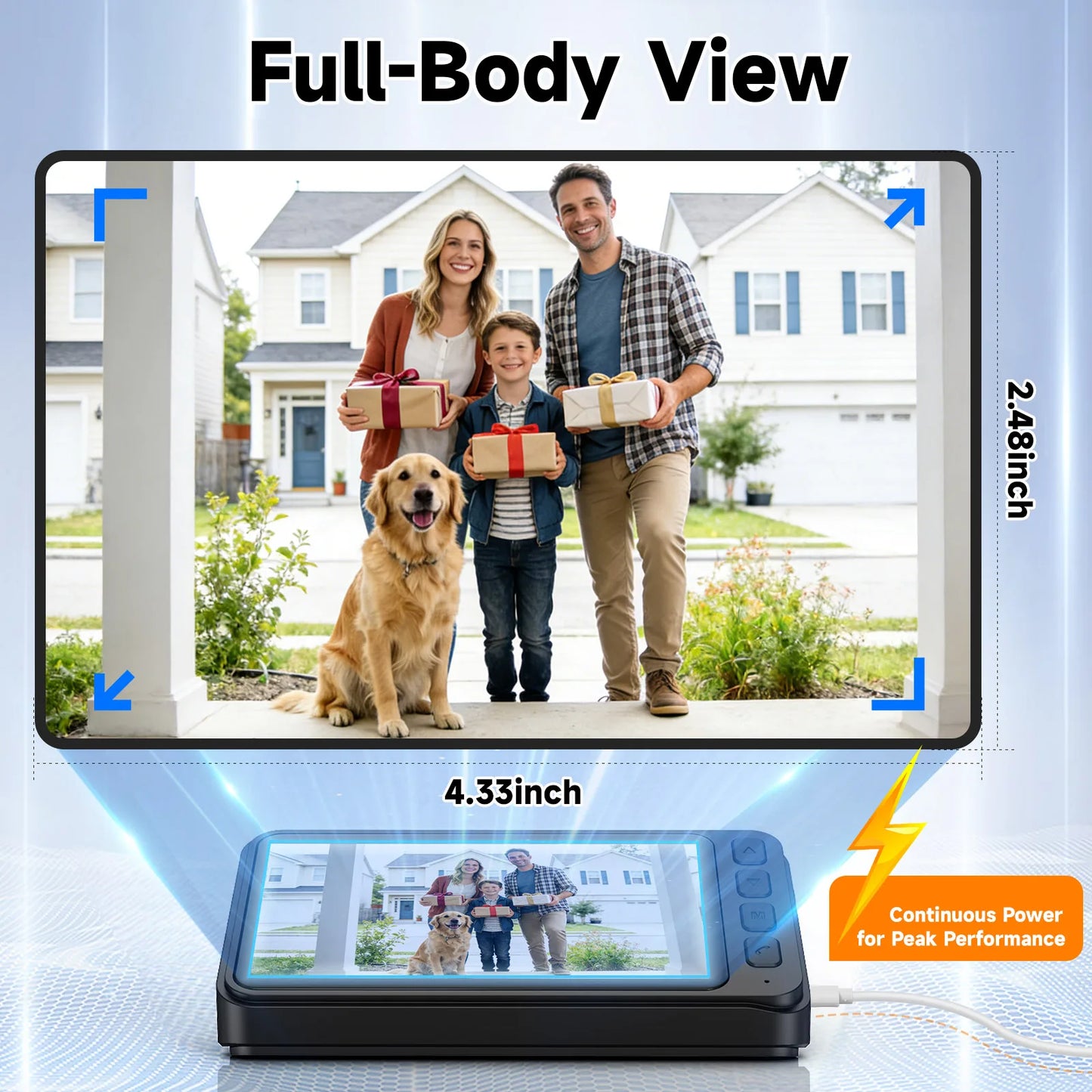 Video Doorbell HD Camera With Night Vision Local Storage 128GB
