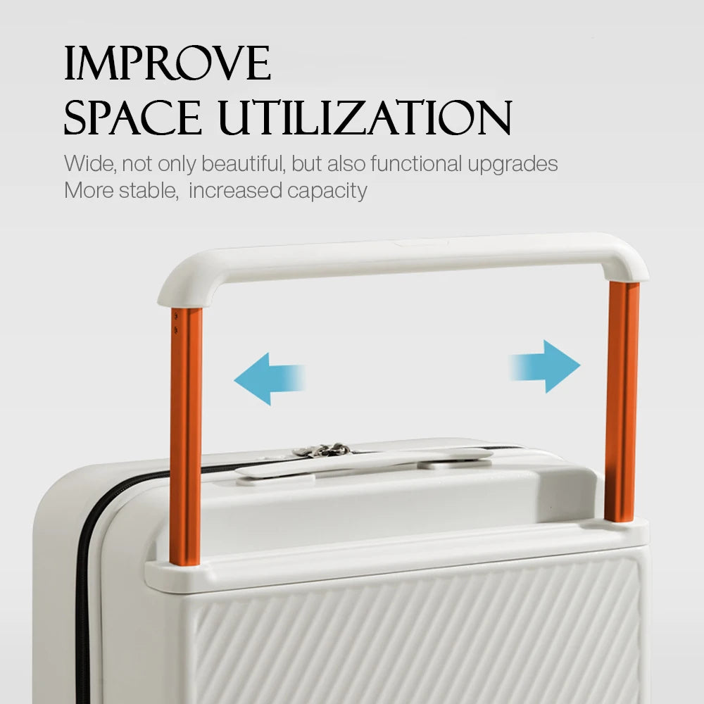 Mixi Hardside Patent Design Carry On Luggage With Spinner Wheels