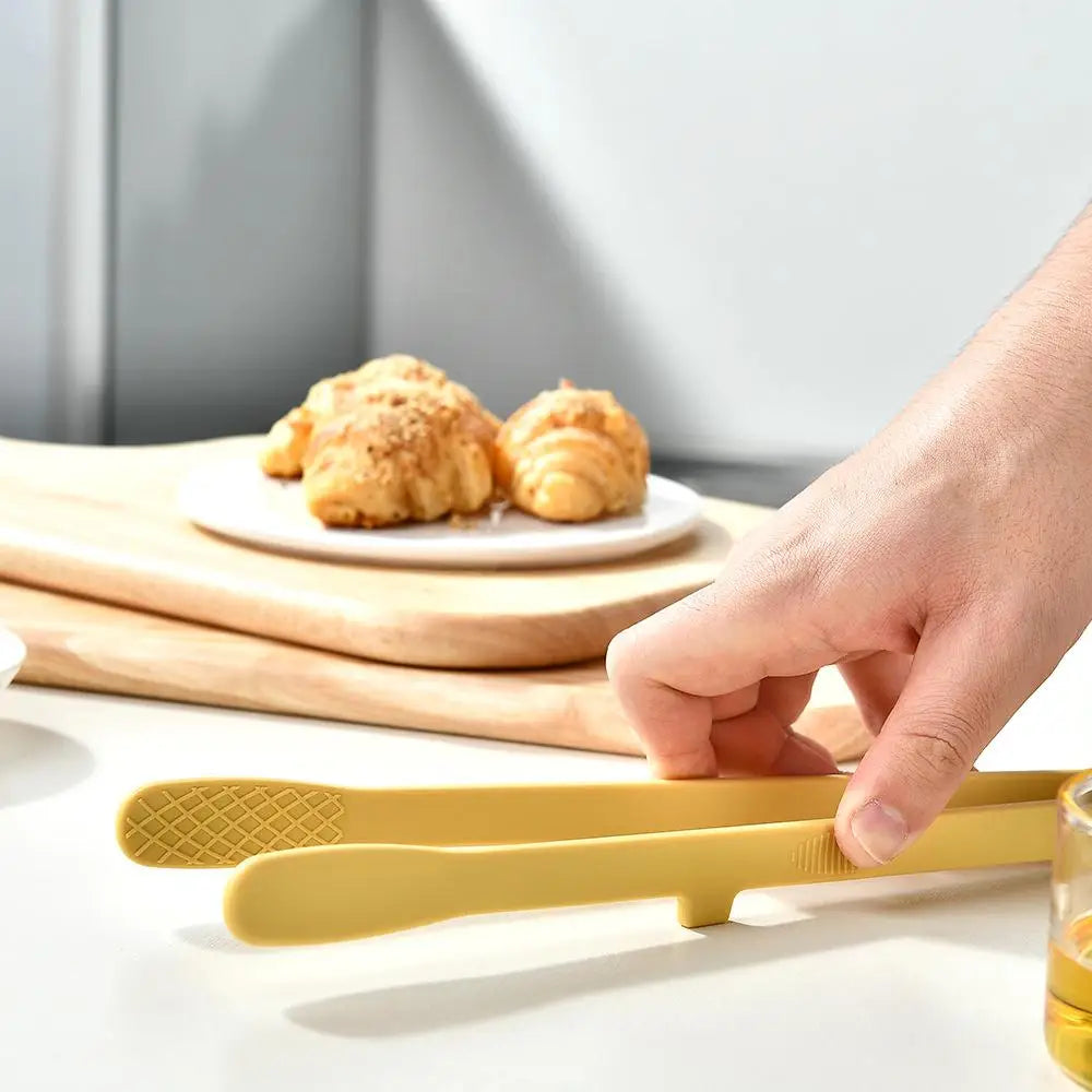 Silicone Food Tongs Trivet Clip Non Slip Heat Resistant Kitchen