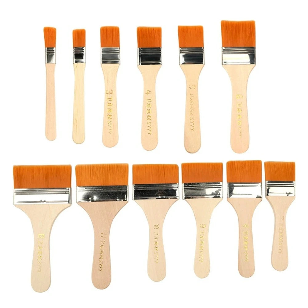 STONEGO 12Pcs Nylon Hair Artist Paint Brushes Set For Acrylics And Watercolors