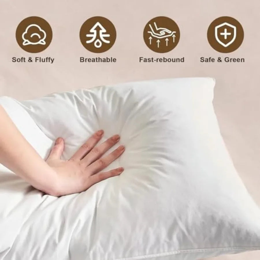 Goose Down Pillow Hotel Collection Medium Firm Support