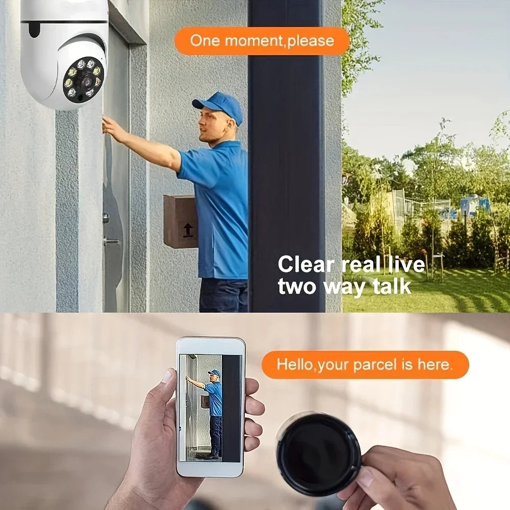 BoyKeep Outdoor WiFi Security Camera 5GHz E27 Bulb Socket
