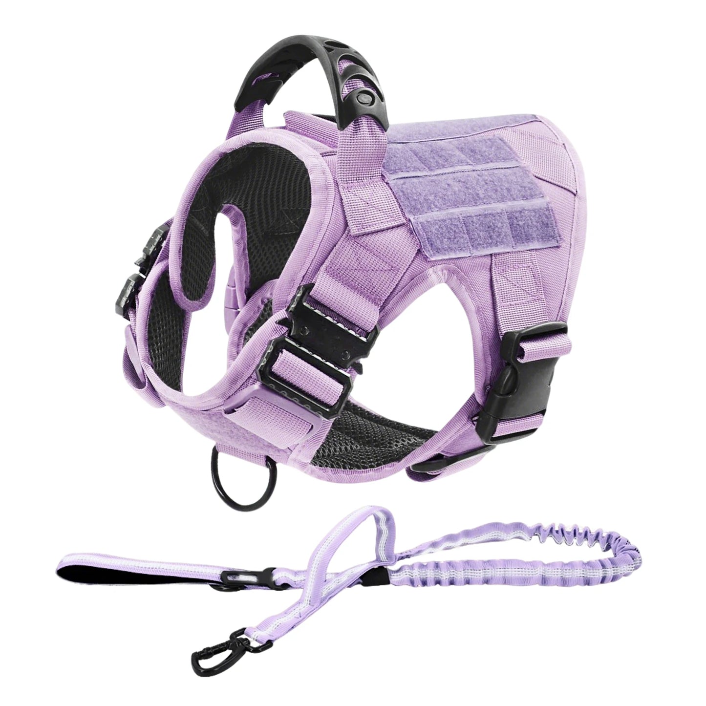 Military Pink Camouflage Dog Harness For Large And Medium Dogs