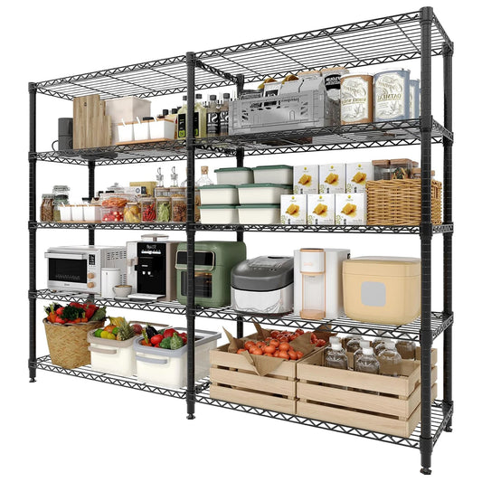 TWISTER.CK Heavy Duty Metal Shelving Unit 5 Tier Storage Rack