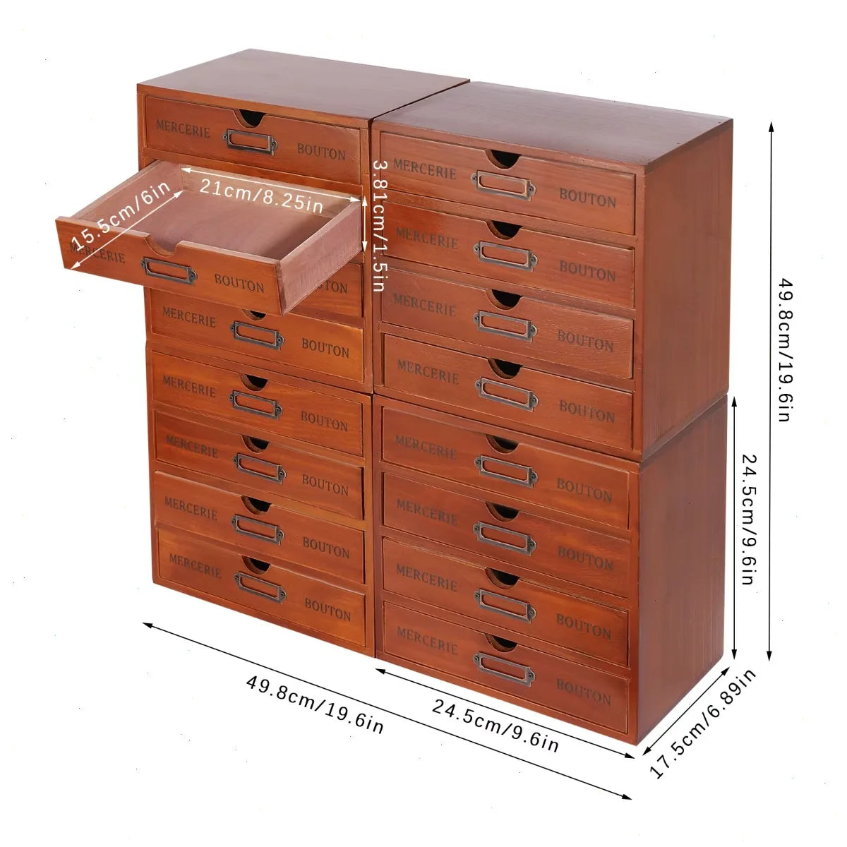 Bymaocar Four Tier Drawer Organizer Set For Office And Home Storage
