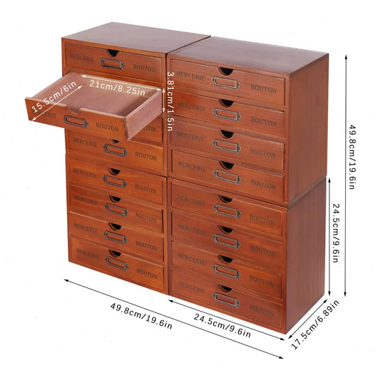 Bymaocar Four Tier Drawer Organizer Set For Office And Home Storage