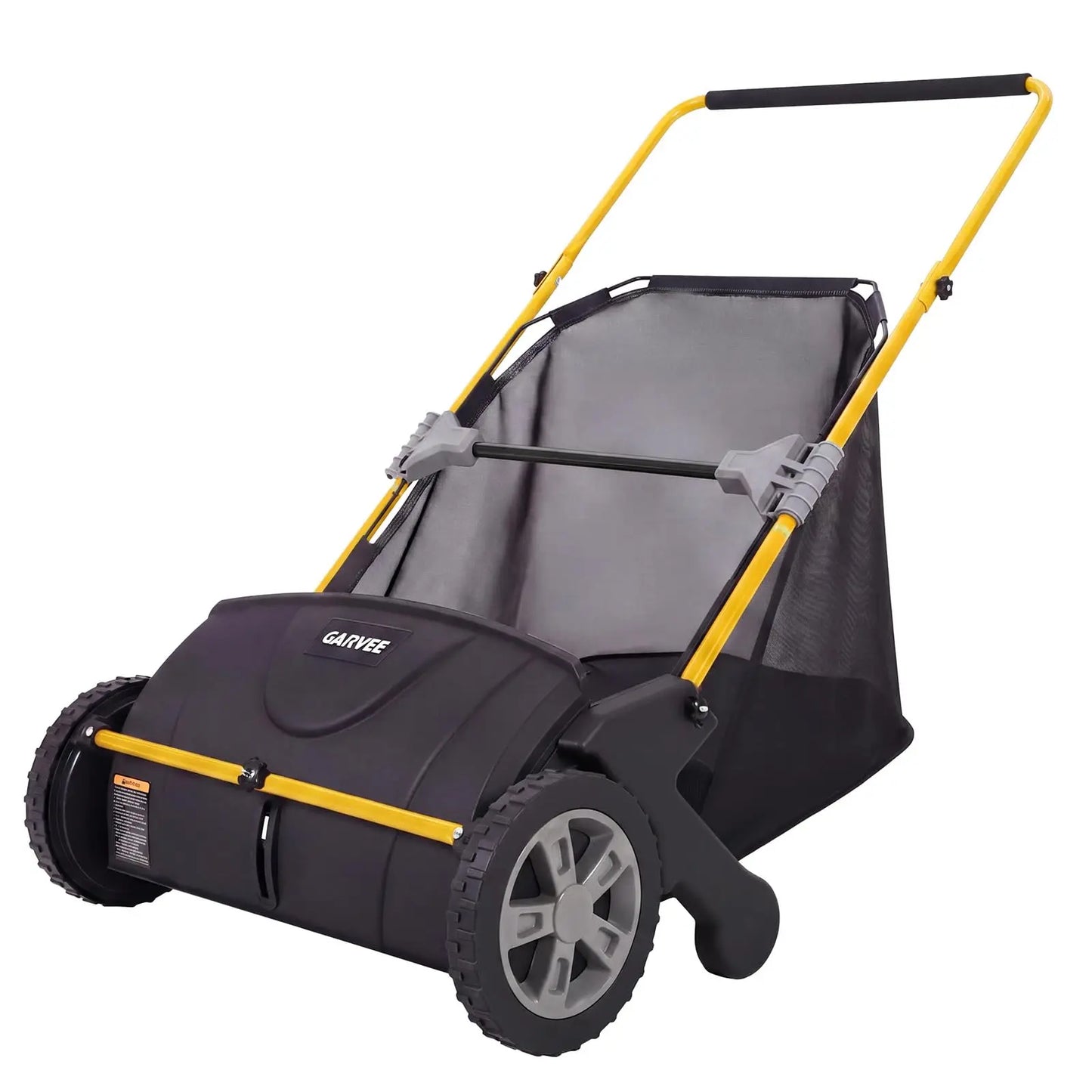 Studyset Manual Push Lawn Sweeper With 4 Spinning Brushes