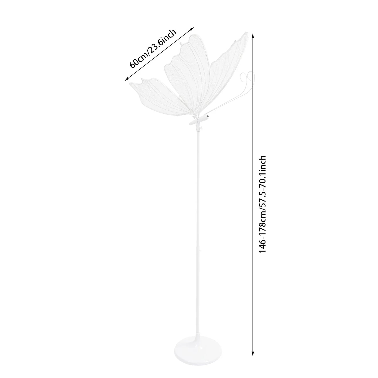 Romantic Butterfly Floor Lamp 48W LED Decor Lights For Home